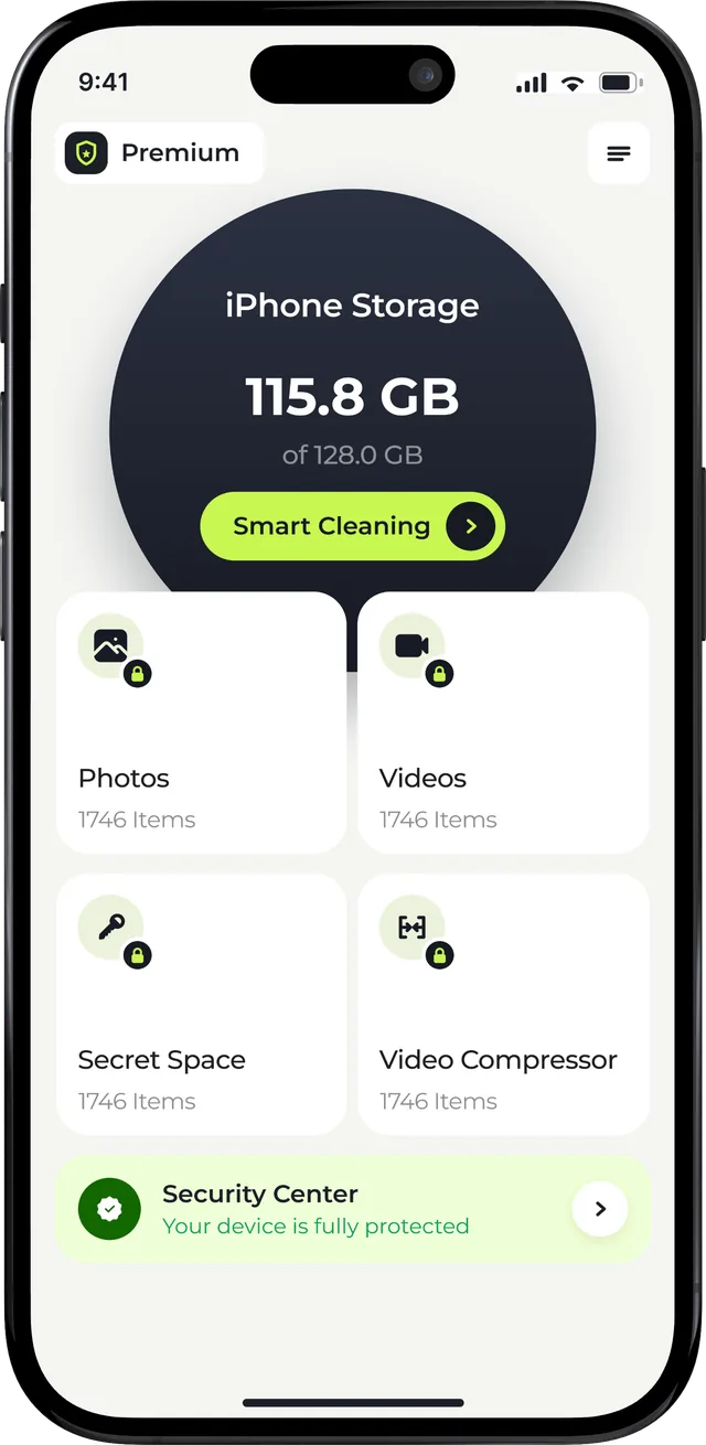 Home storage screen