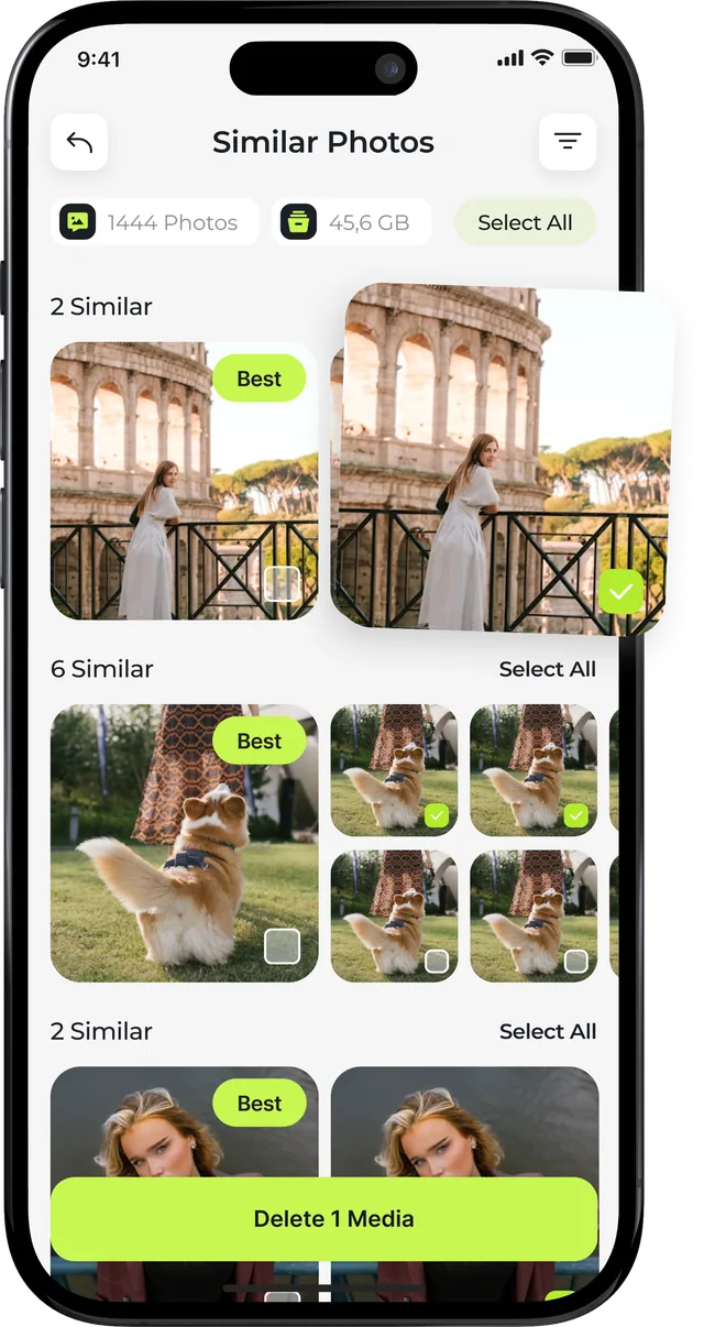 Similar Photos screen